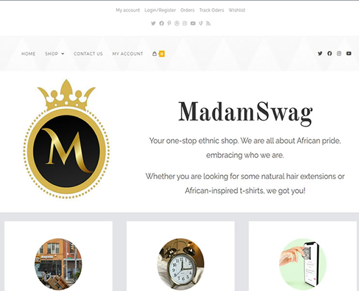MadamSwag eCommerce Website
